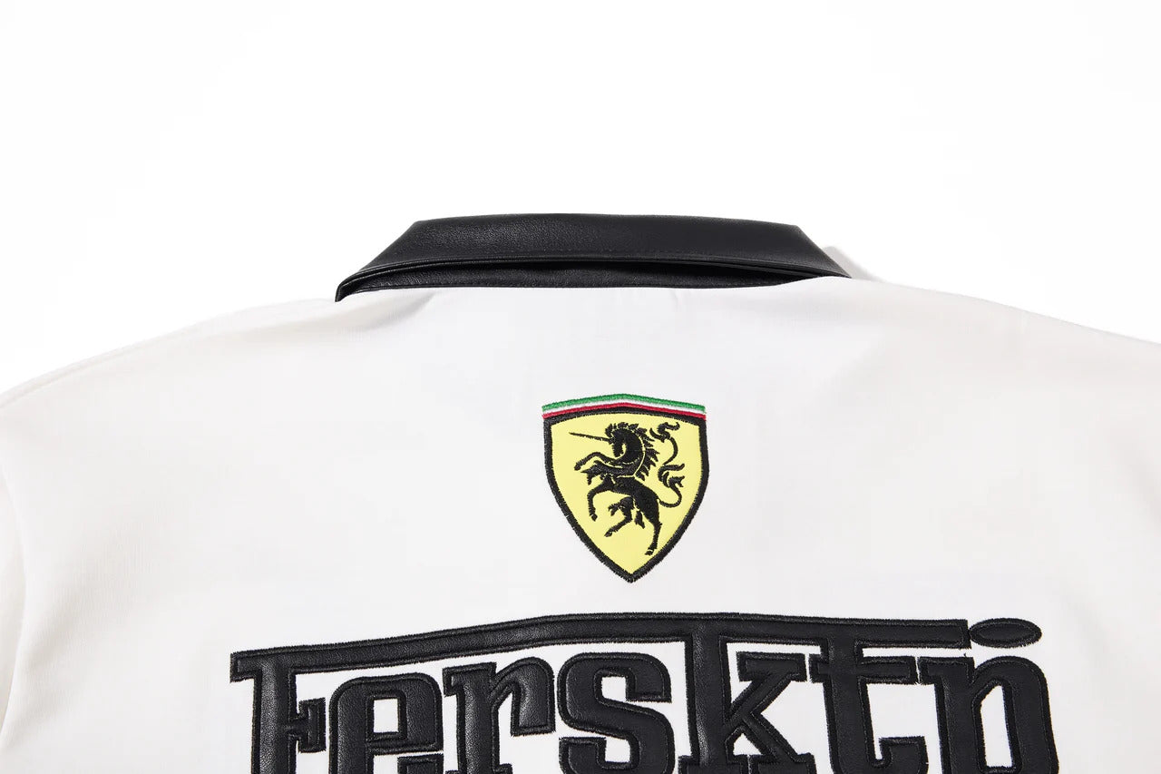 "FER" Embroidered Streetwear Polo