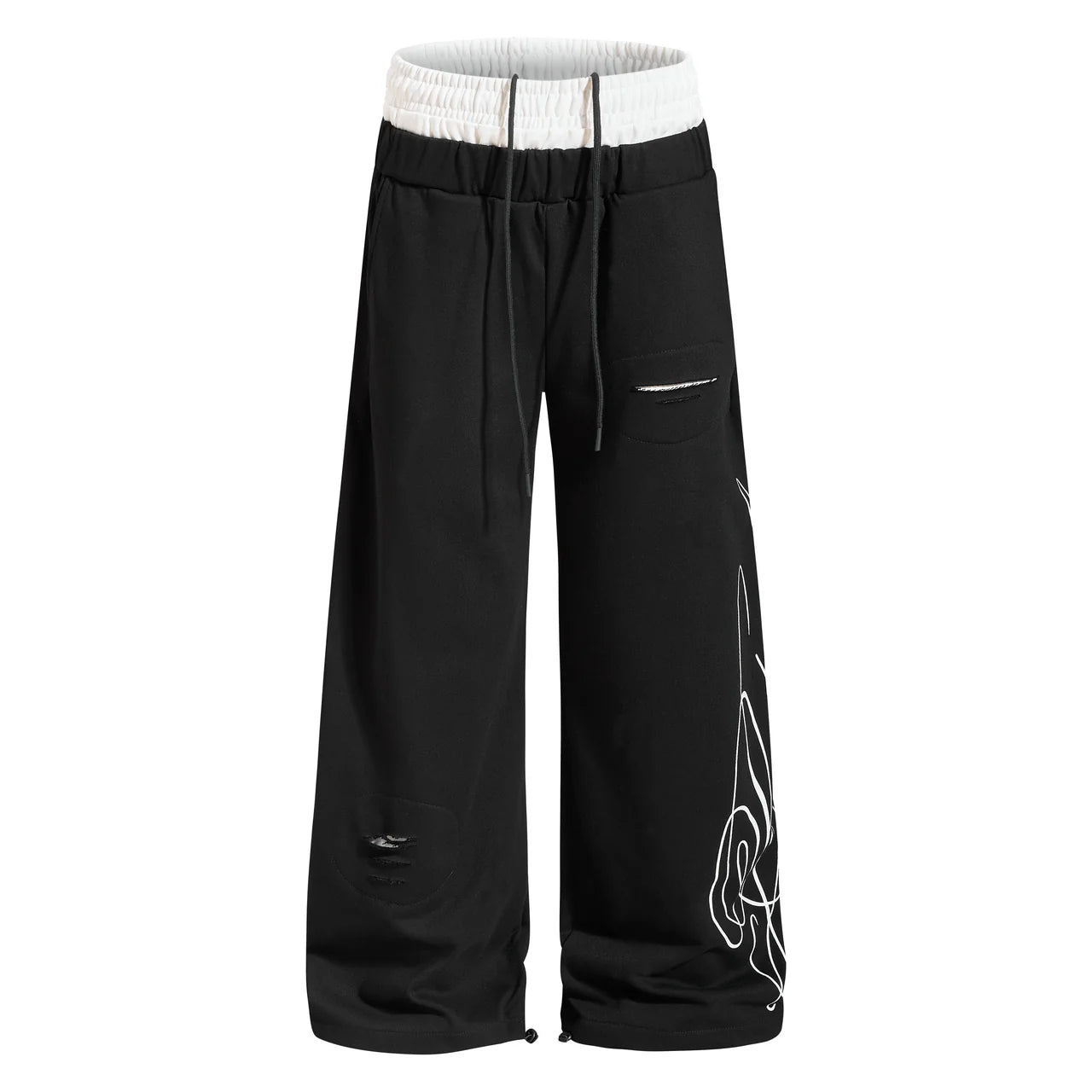 "SEMPITERNAL" Wide Leg Sweatpants