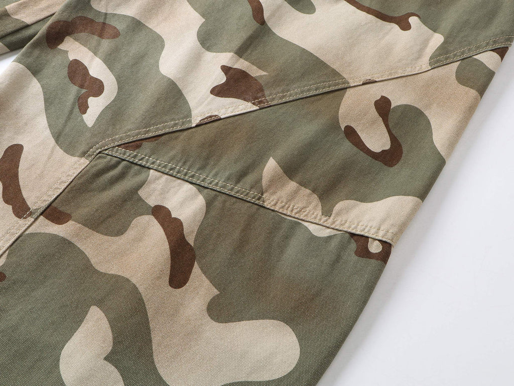 "CHAMALEON" Camo Wide Leg Jeans