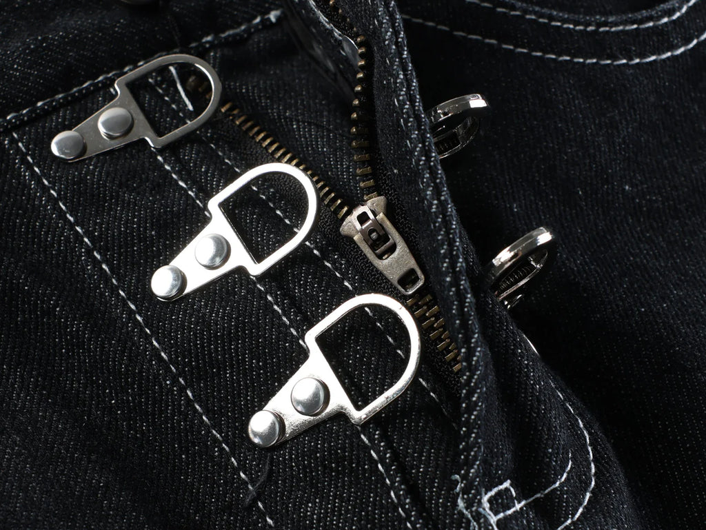 "STO" Wide Leg Denim Shorts