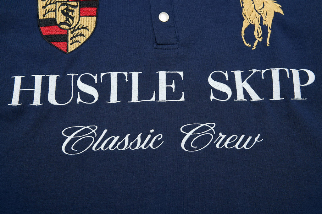 "HUSTLE" Classic Polo