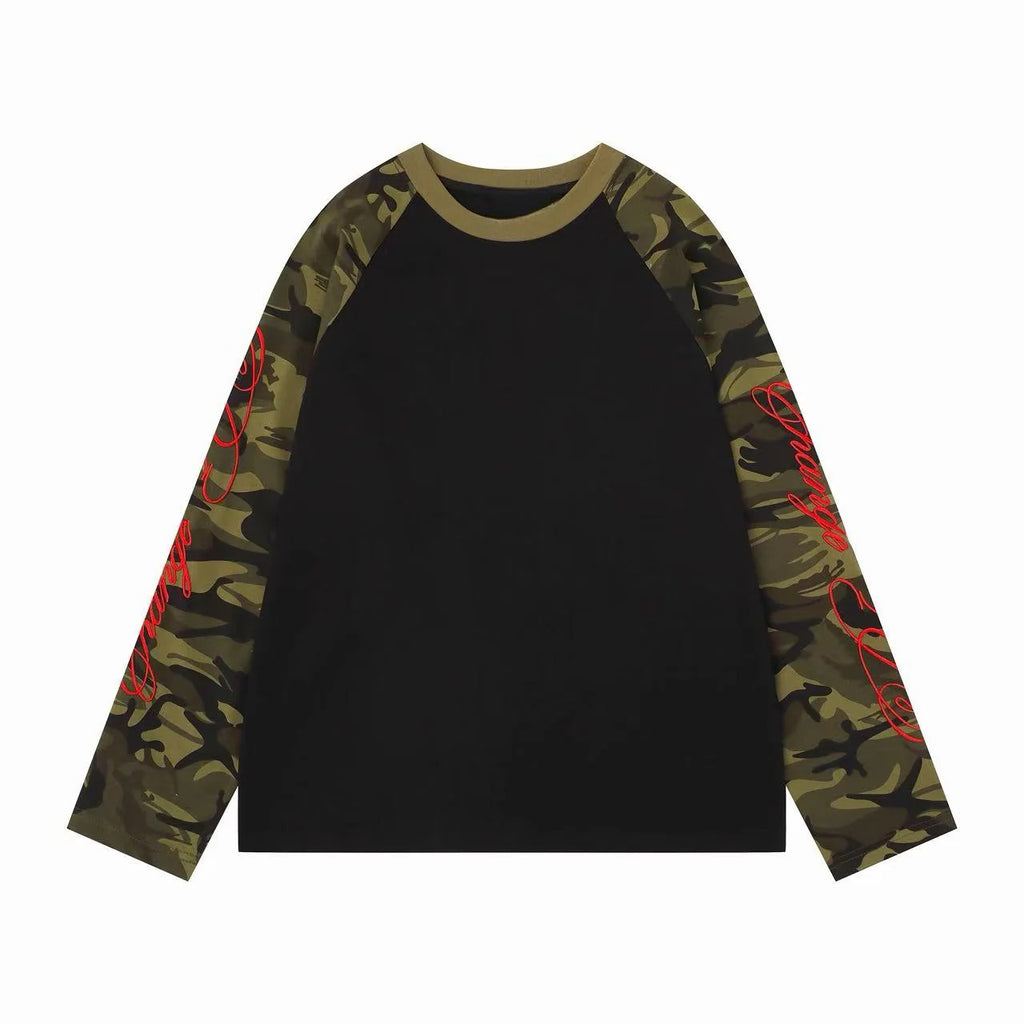 " REDRUM " Long Sleeve Tee Camo