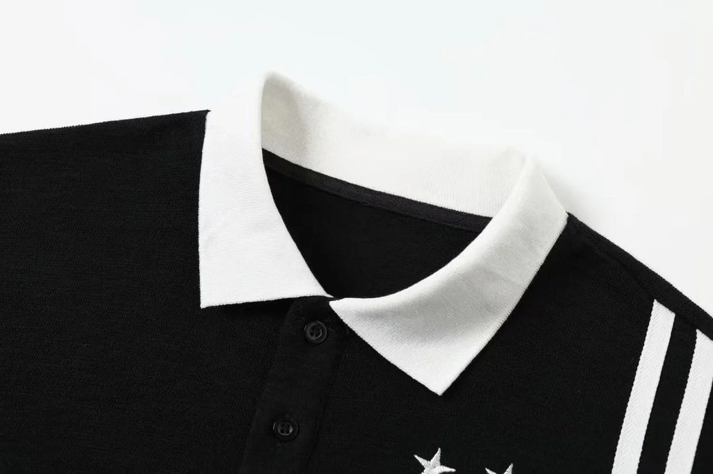 " HORSE " Embroidered Streetwear Polo