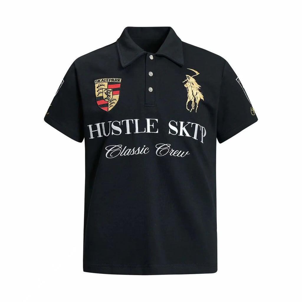 "HUSTLE" Classic Polo