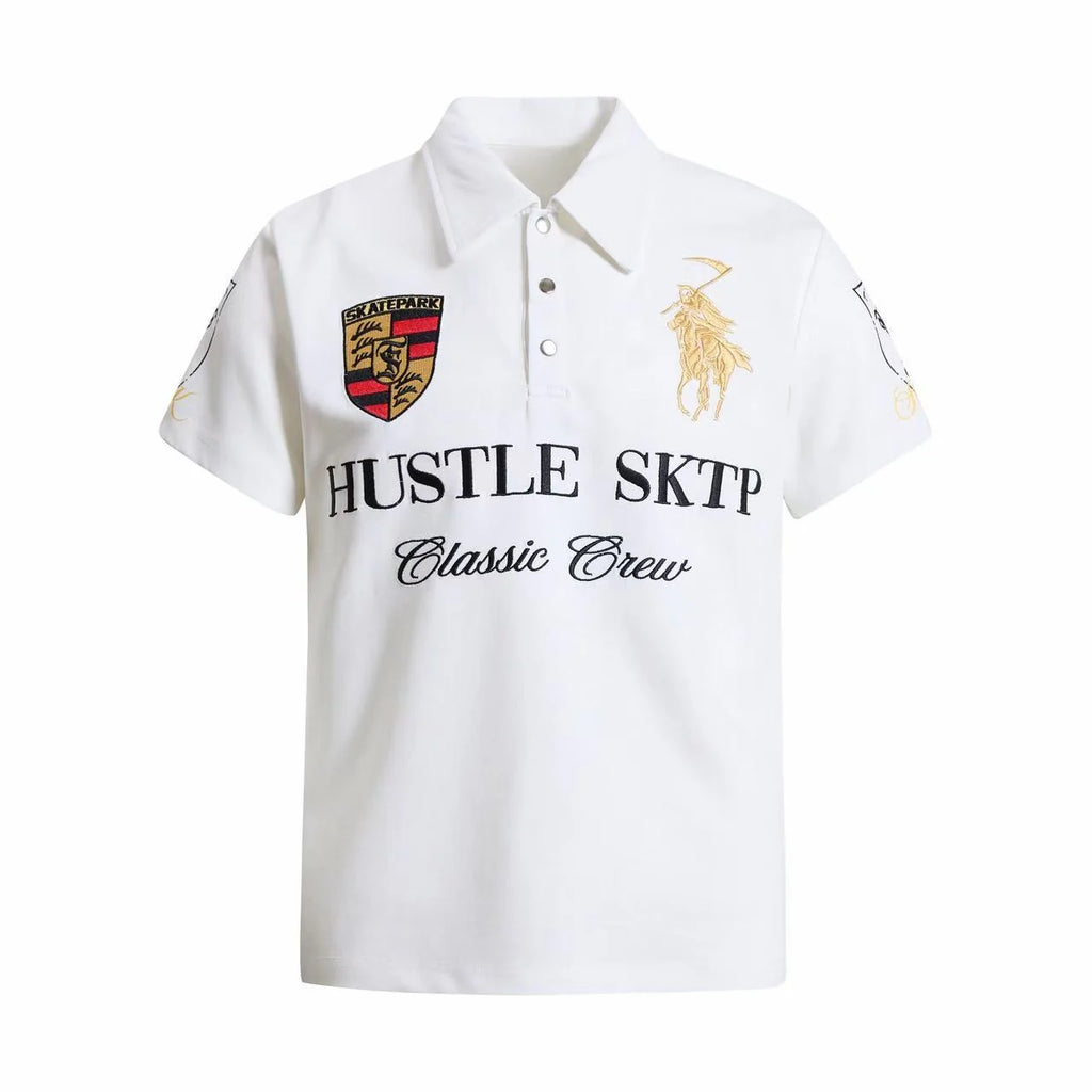 "HUSTLE" Classic Polo