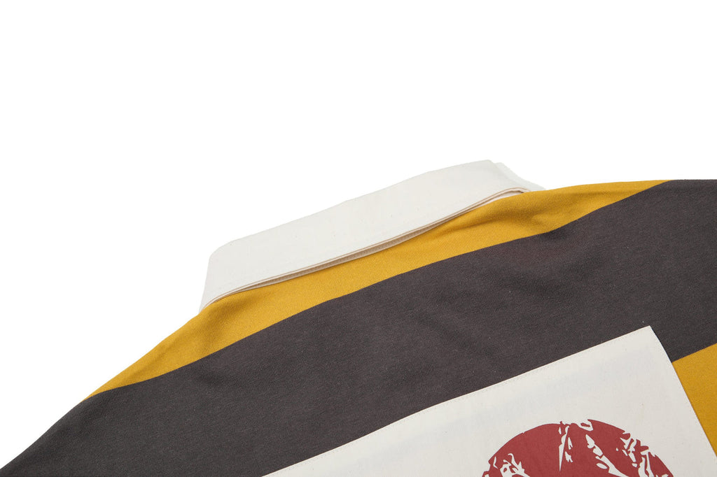 "HOPE" Stripe Polo Shirt