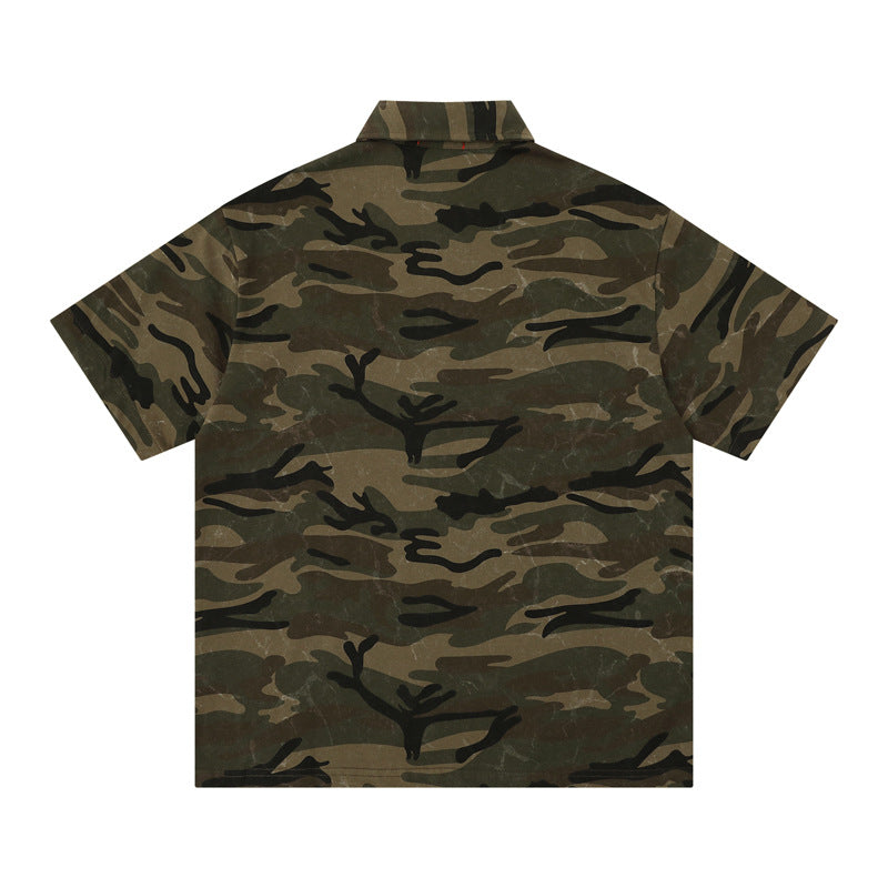 " SOSA " Camouflage Short Sleeve Polo