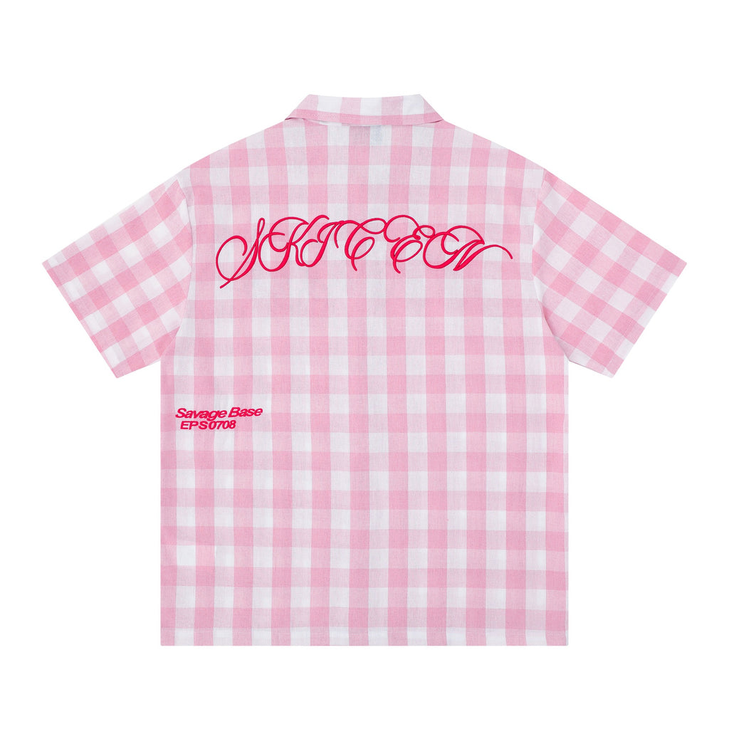 " SAVAGE " Embroidered short sleeve Shirt