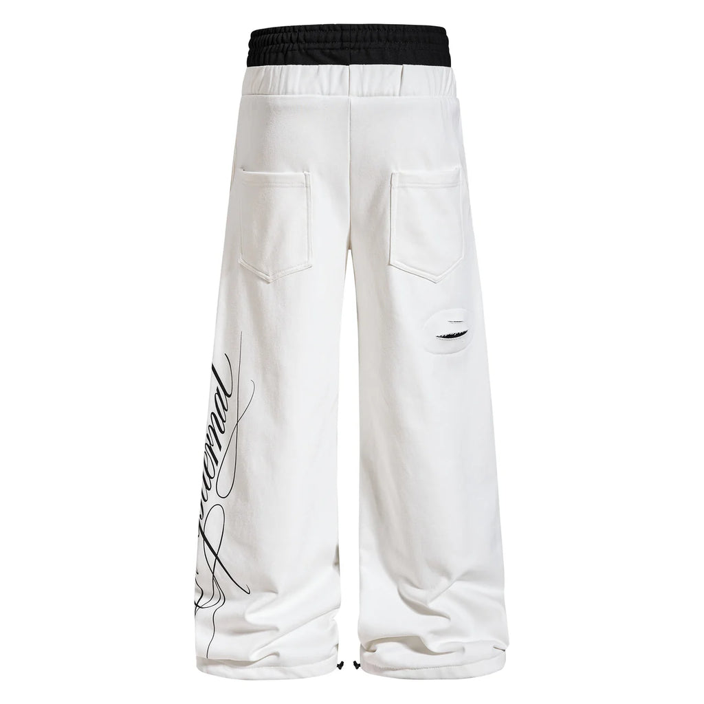 "SEMPITERNAL" Wide Leg Sweatpants