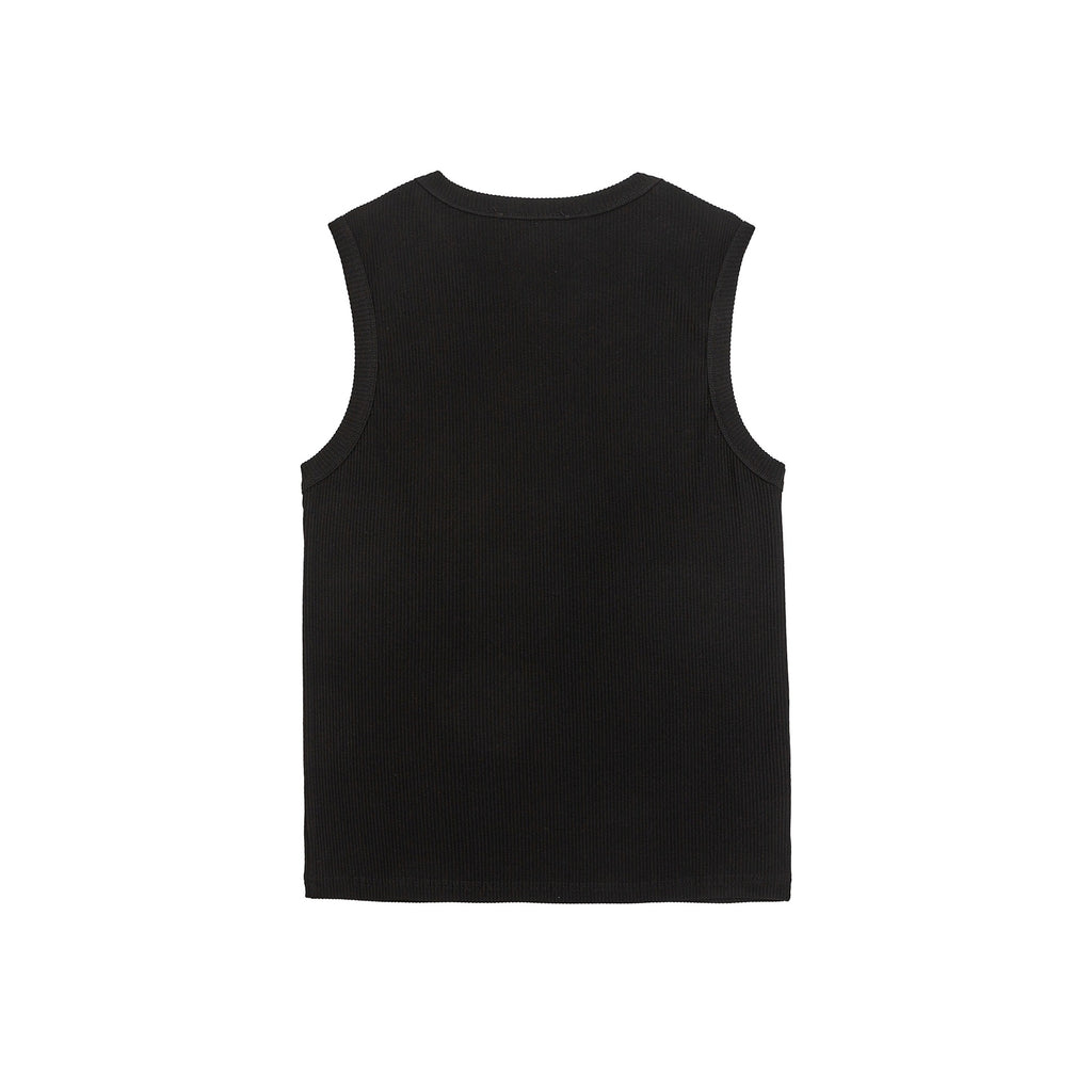 "TRIAL" Basic Ribbed Tank Top