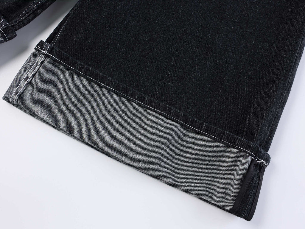 "STO" Wide Leg Denim Shorts