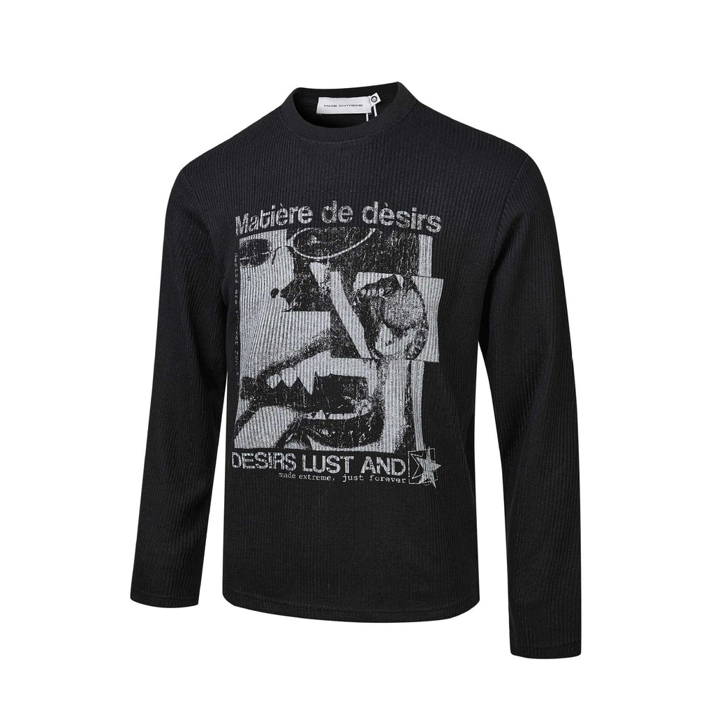 "XTR" Casual Long Sleeve Tee