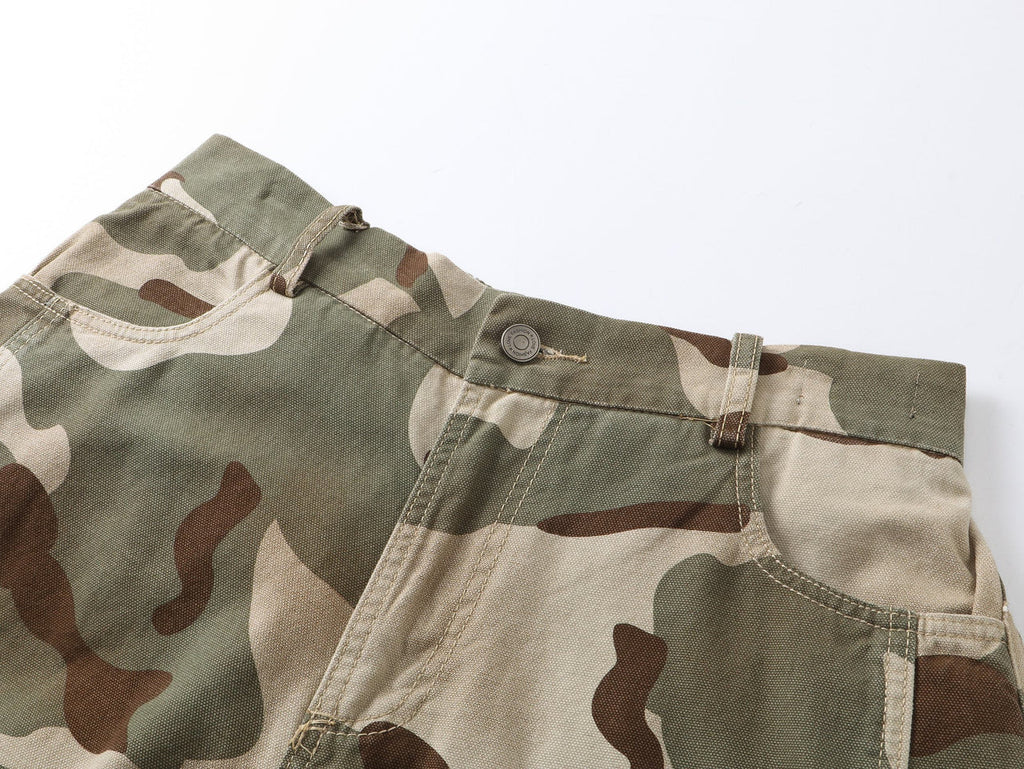 "CHAMALEON" Camo Wide Leg Jeans