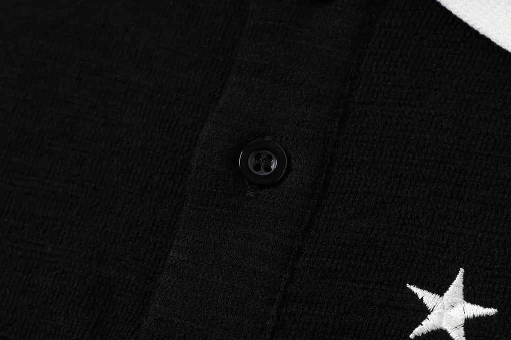 " HORSE " Embroidered Streetwear Polo