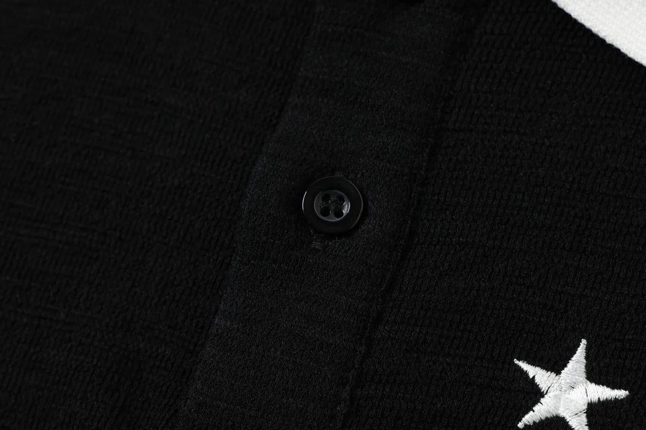 " HORSE " Embroidered Streetwear Polo