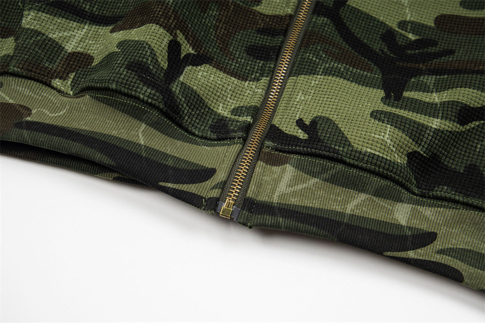 Globain Camo Hooded Zip Jacket