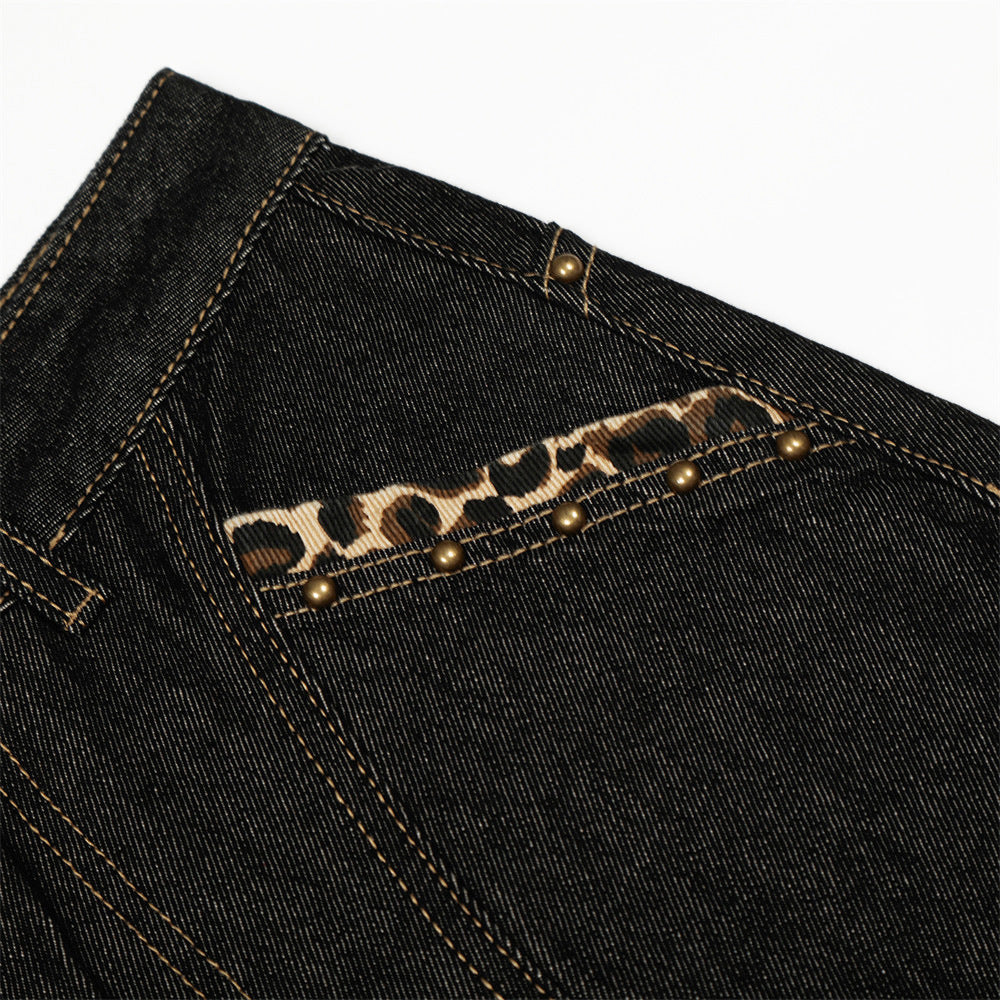 "CROSS" Denim Embroidered Jeans Globain