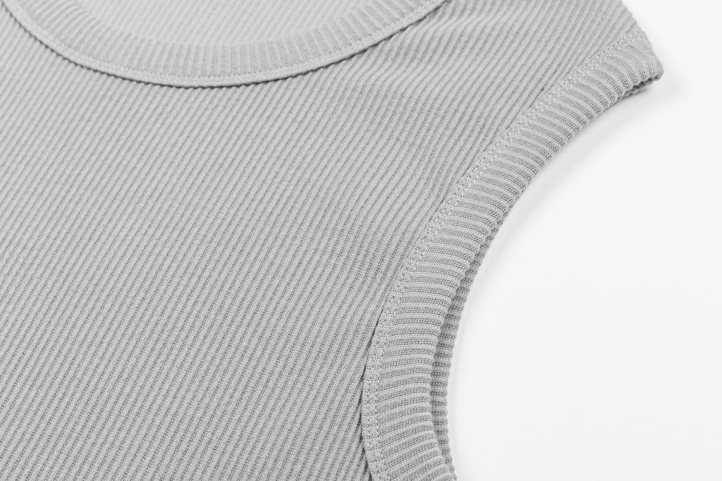 "TRIAL" Basic Ribbed Tank Top