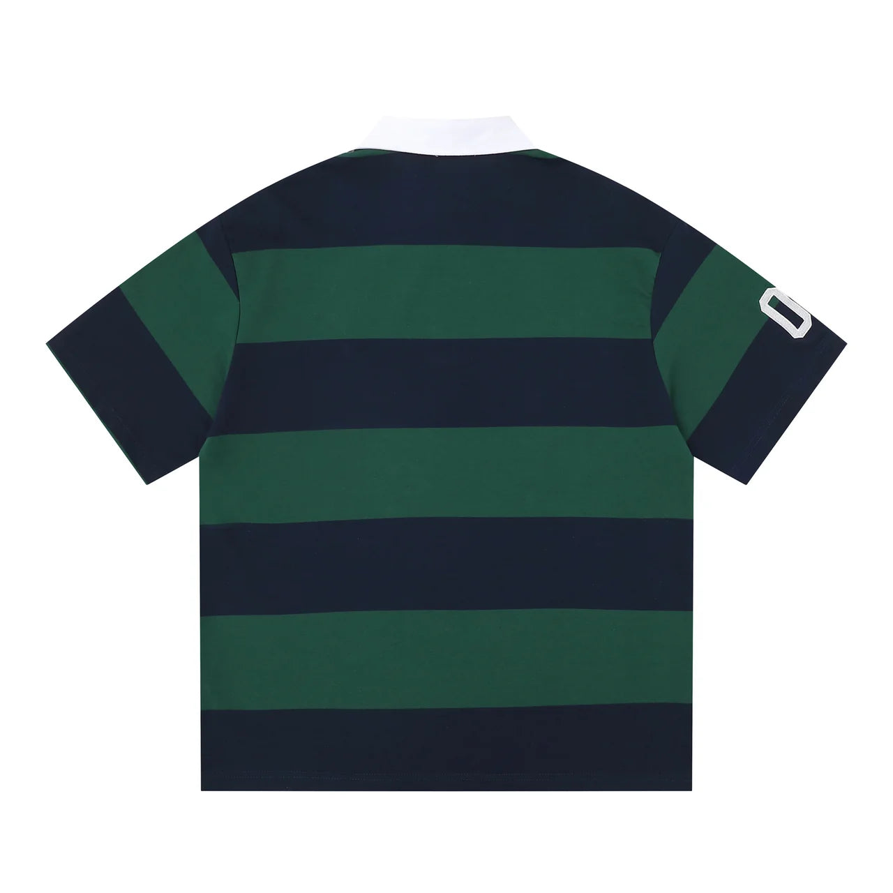 "09"Striped Rugby Polo