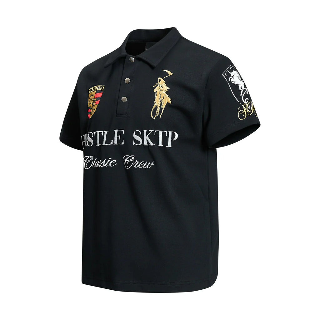 "HUSTLE" Classic Polo