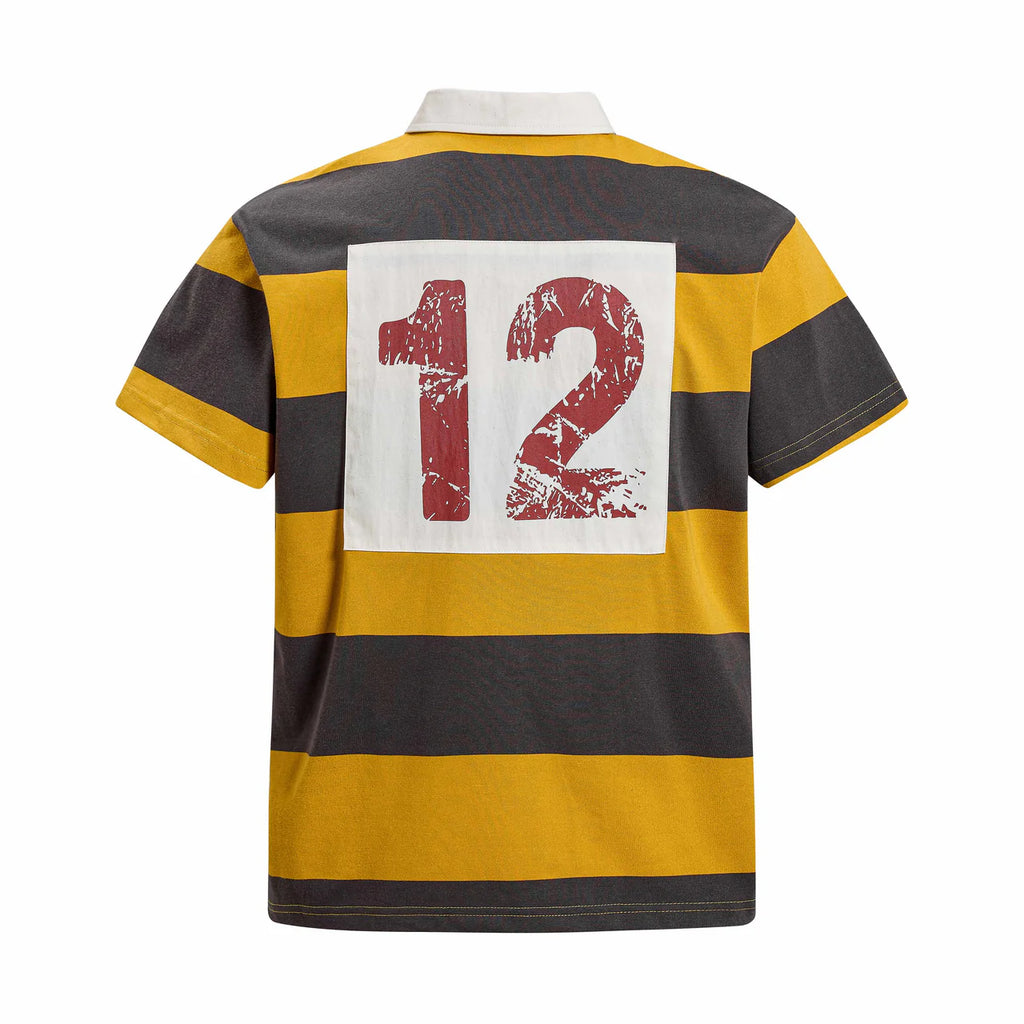 "HOPE" Stripe Polo Shirt