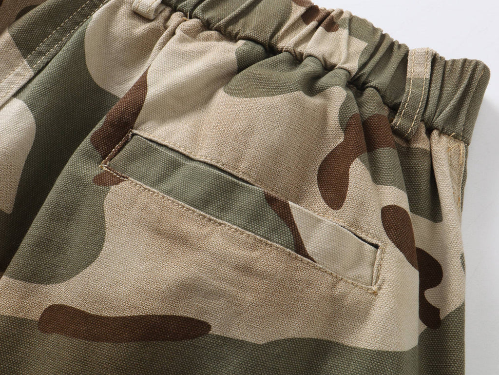 "CHAMALEON" Camo Wide Leg Jeans