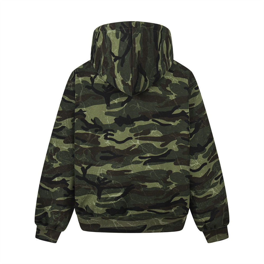 Globain Camo Hooded Zip Jacket
