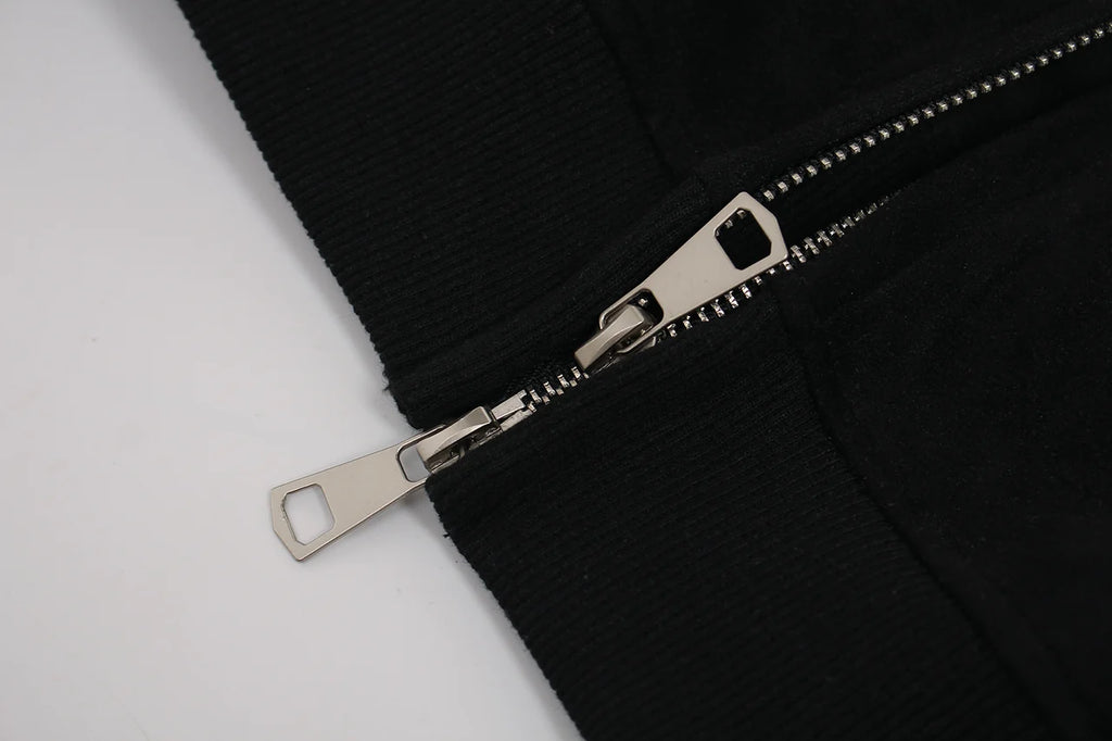 "MSTAR"  Retro Zip Hoodie Jacket