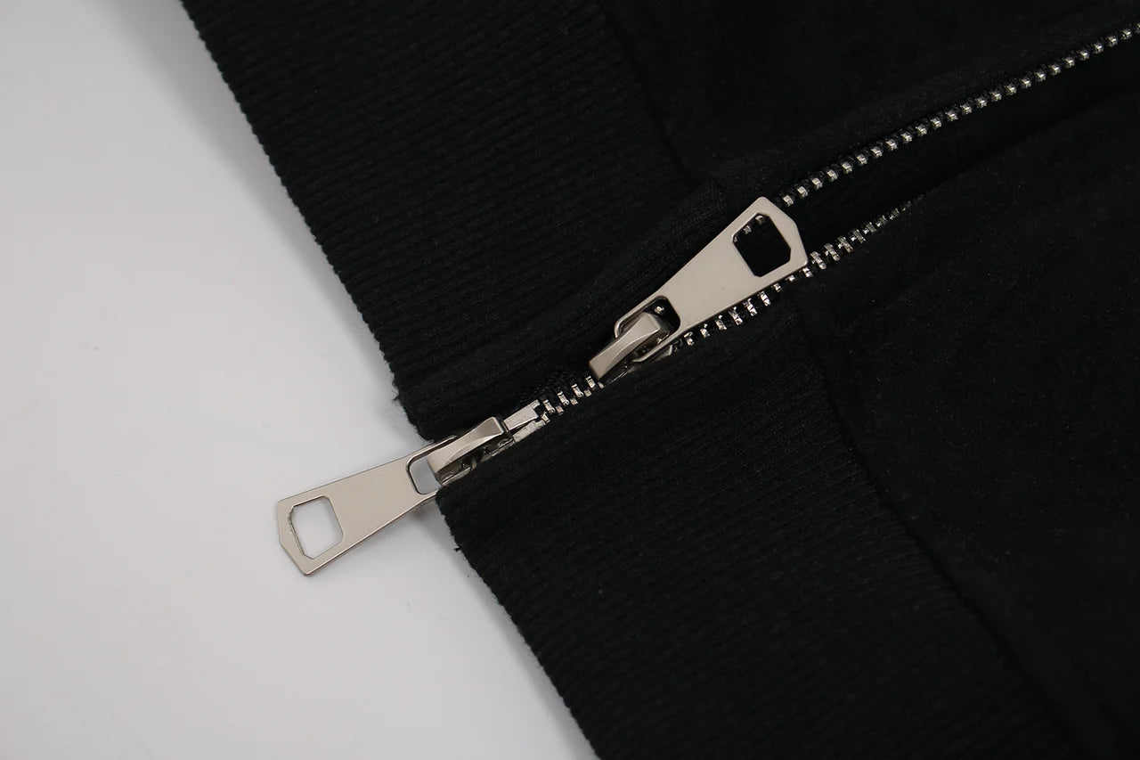 "MSTAR"  Retro Zip Hoodie Jacket