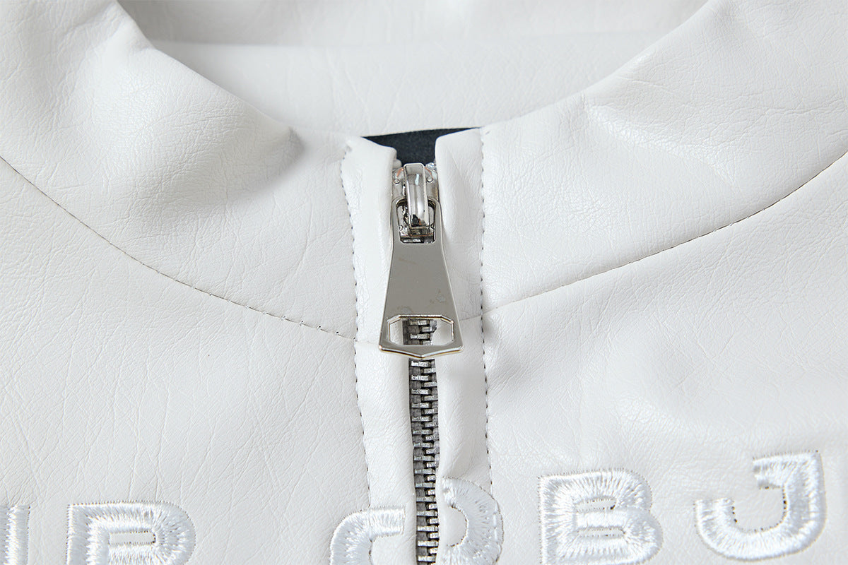 "TOUGE" Leather Motorcycle Jacket Globain.