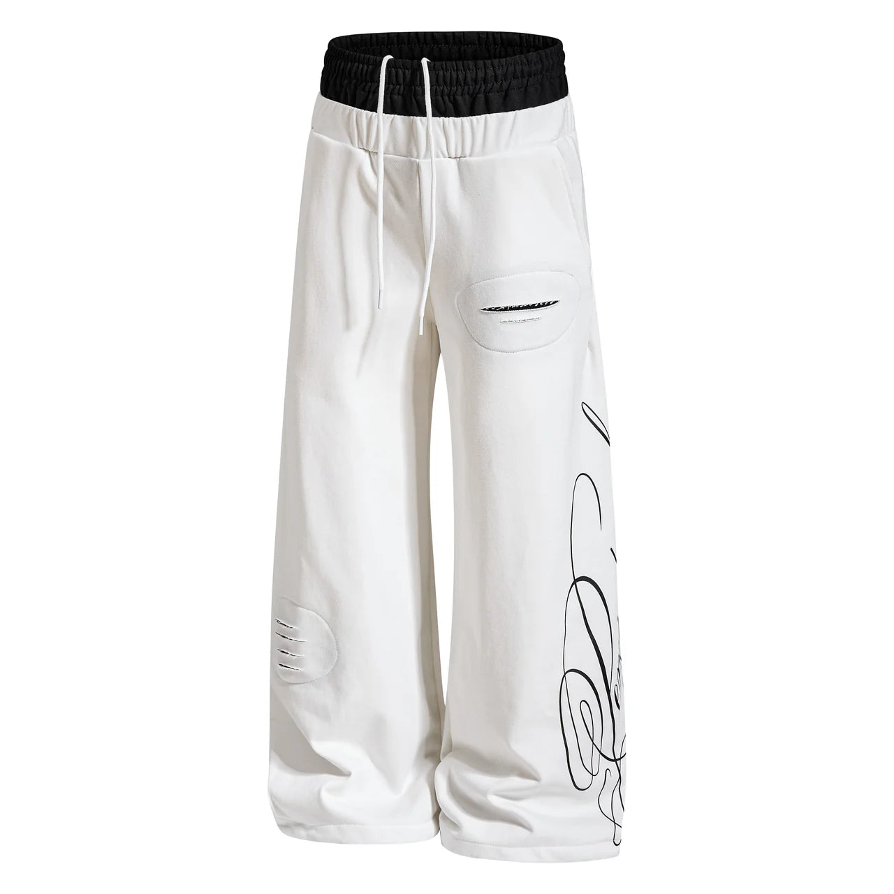 "SEMPITERNAL" Wide Leg Sweatpants