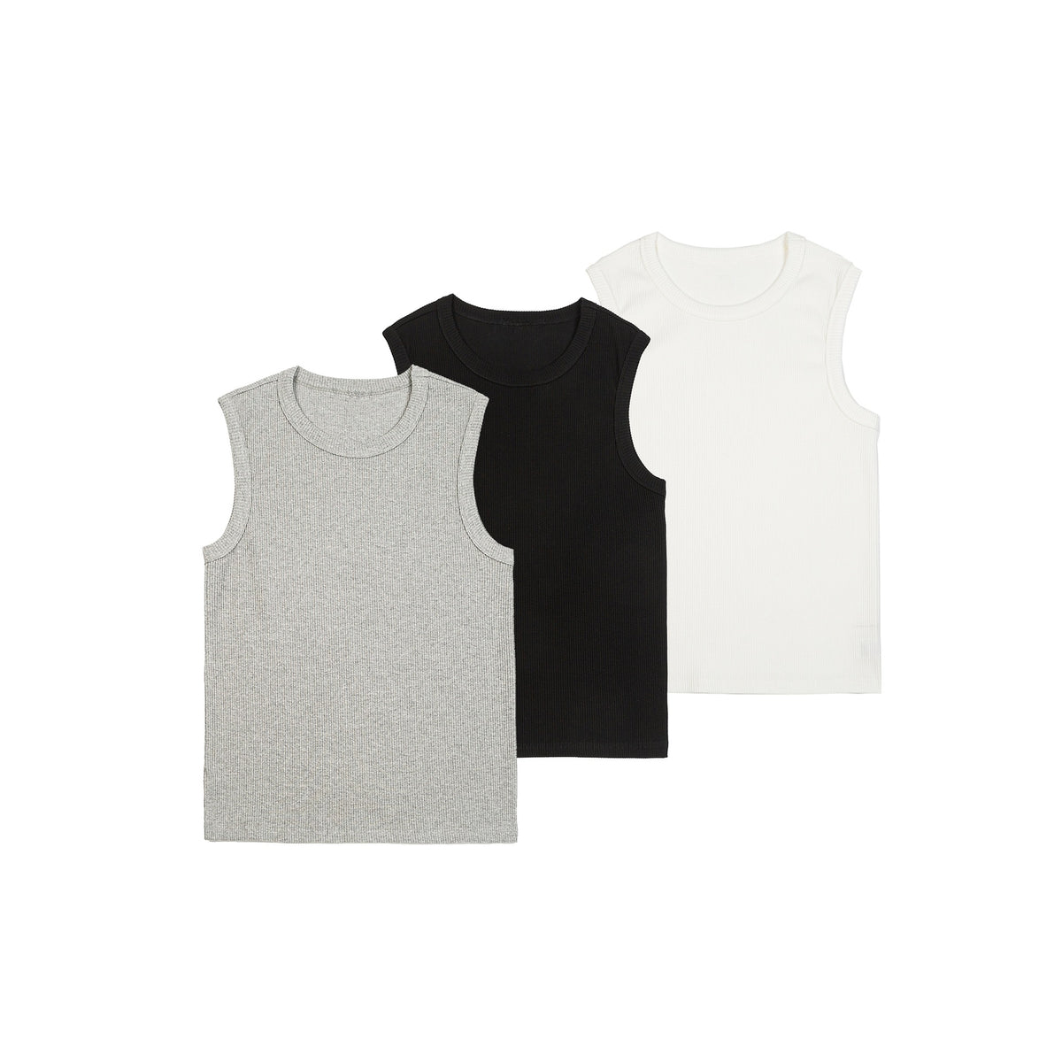 "TRIAL" Basic Ribbed Tank Top
