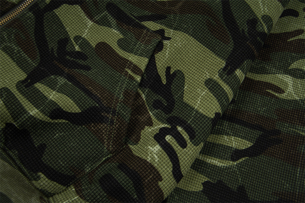 Globain Camo Hooded Zip Jacket