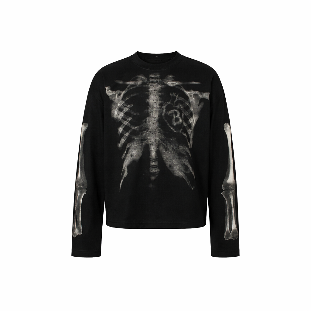 "SKULL" Long Sleeve T Shirt Globain.