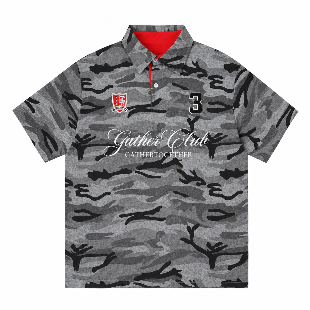 " SOSA " Camouflage Short Sleeve Polo