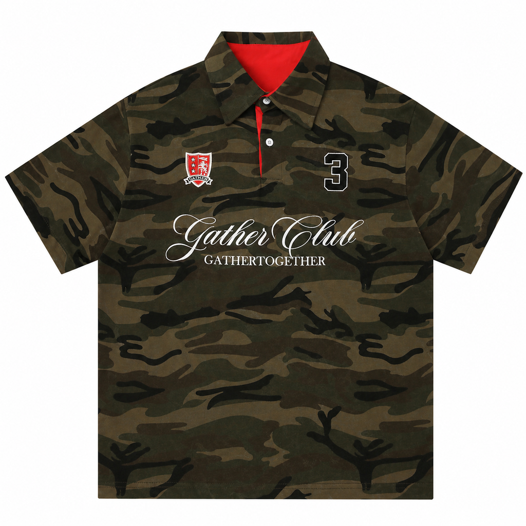 " SOSA " Camouflage Short Sleeve Polo