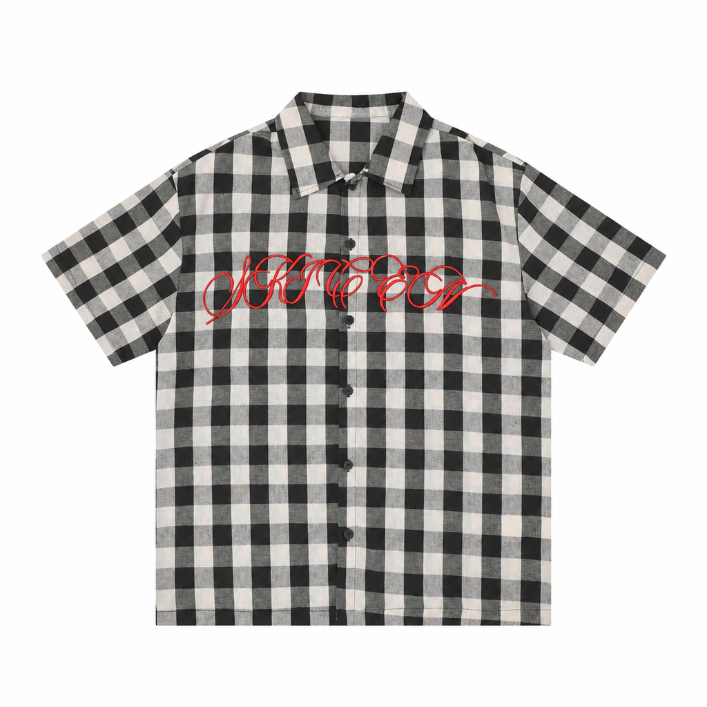 " SAVAGE " Embroidered short sleeve Shirt