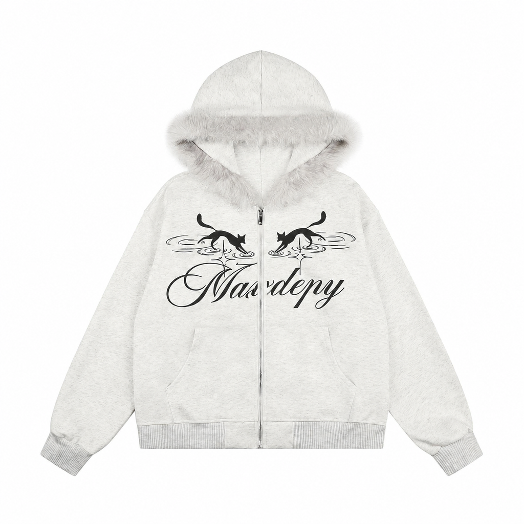 "EME" Zip Up Hoodie Jacket W