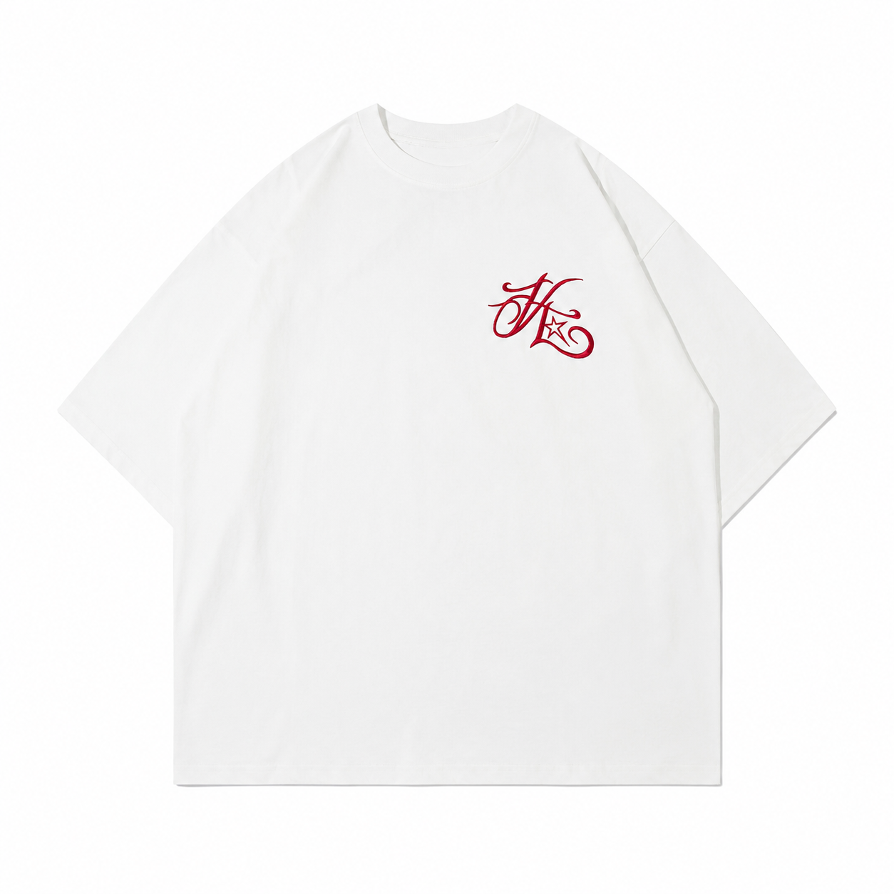 "VENOM" Letter Embroidered Street Tee