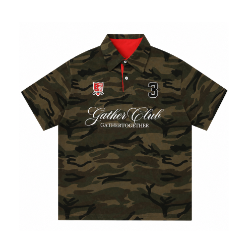 " SOSA " Camouflage Short Sleeve Polo