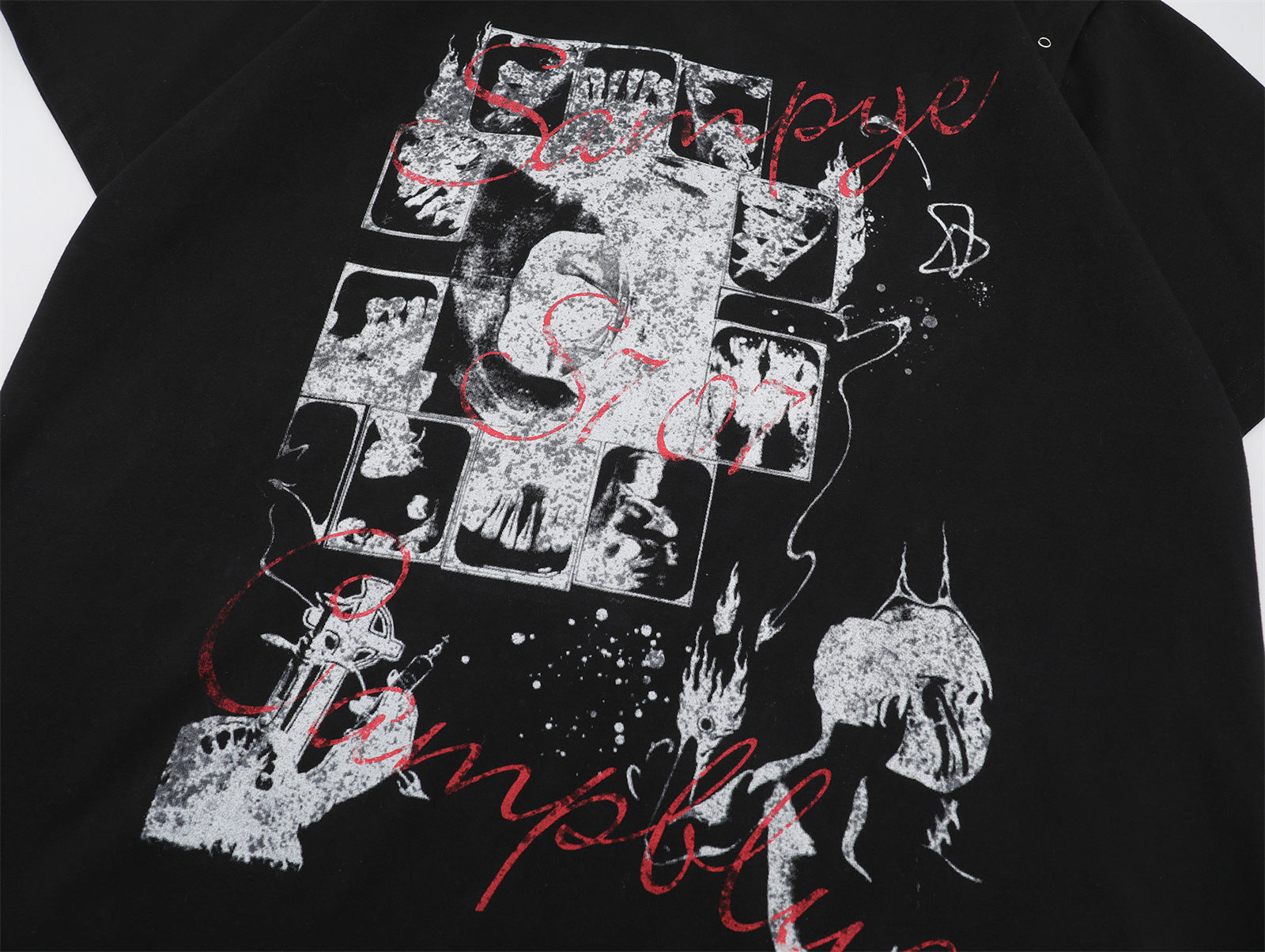 " SAMPYE " Black & White Convertible Tee