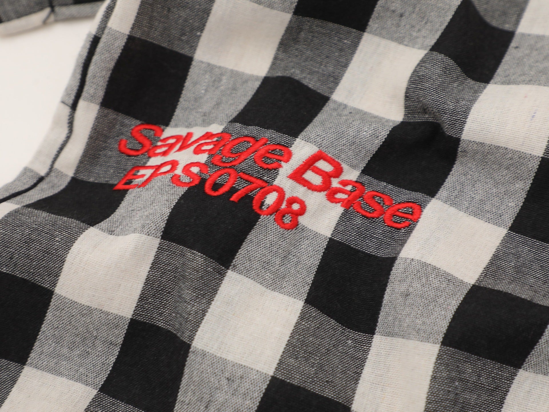 " SAVAGE " Embroidered short sleeve Shirt