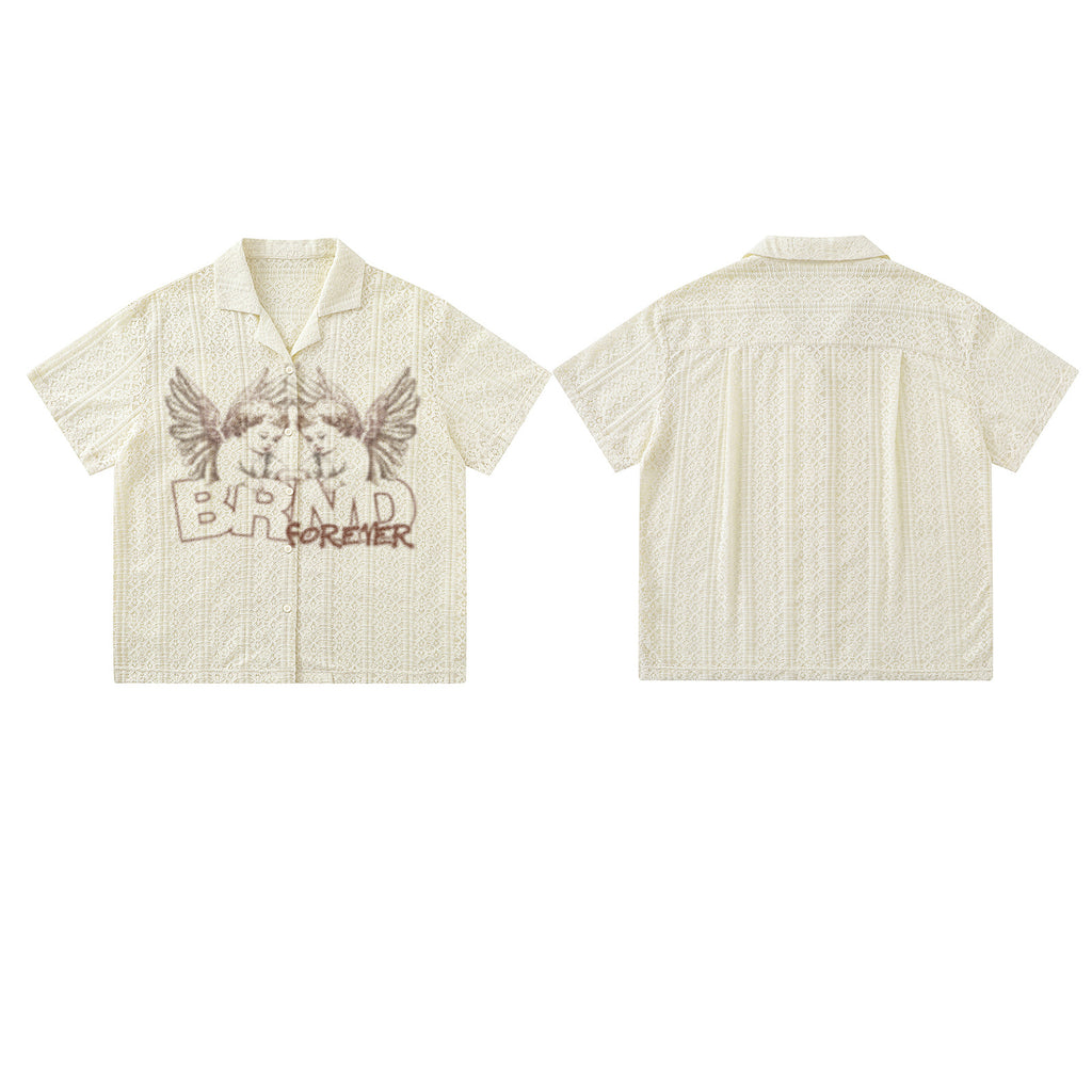 "ANGELS" American Retro Angel Shirt Tee
