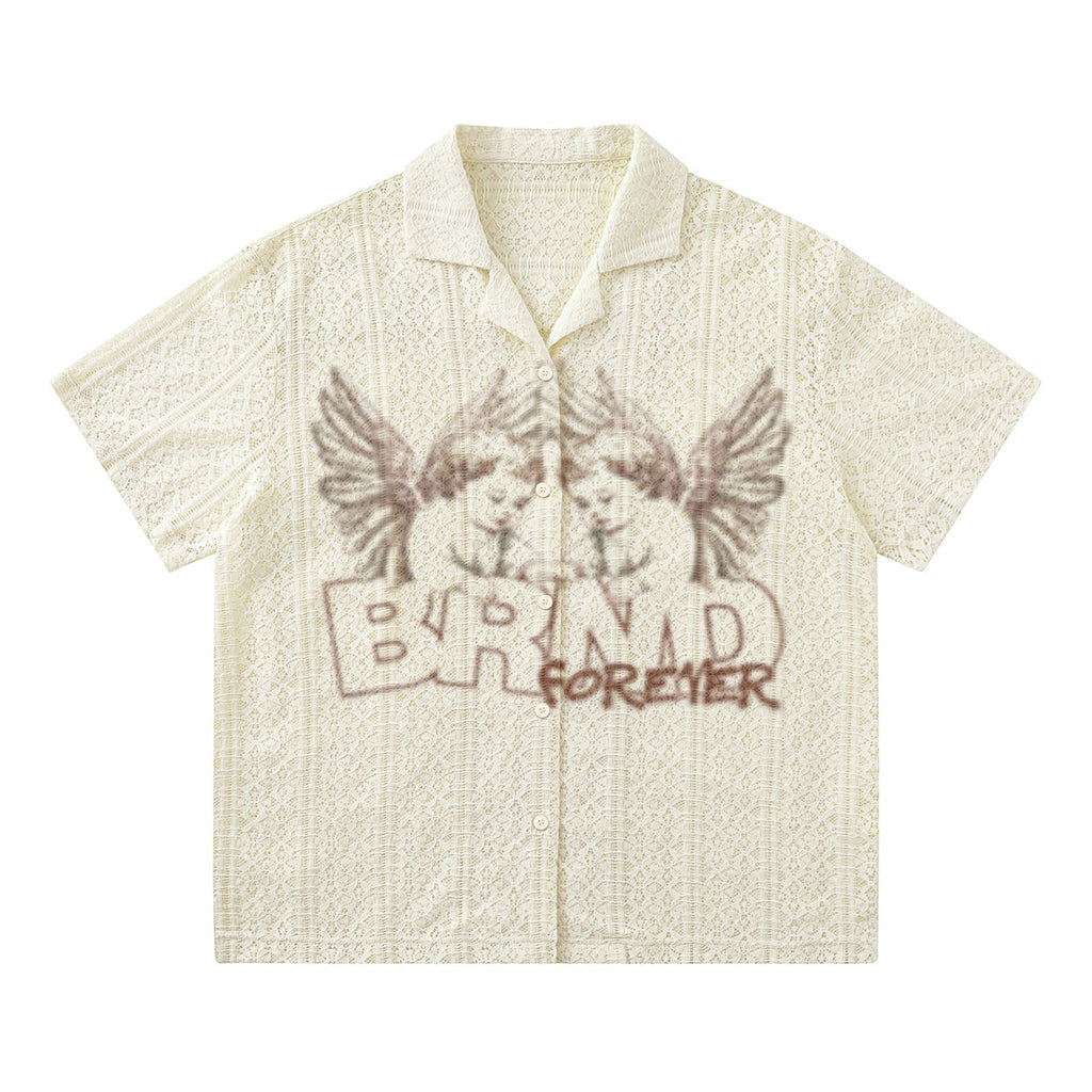 "ANGELS" American Retro Angel Shirt Tee