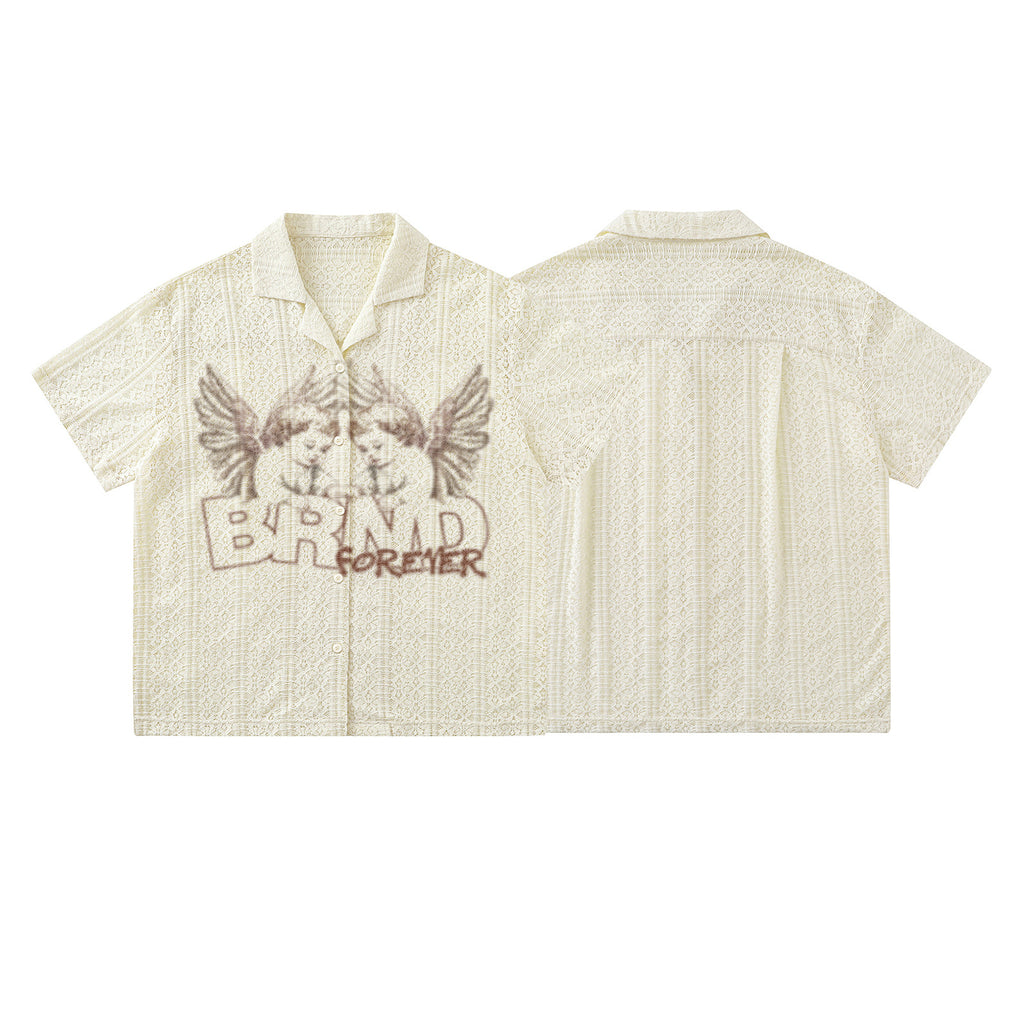 "ANGELS" American Retro Angel Shirt Tee