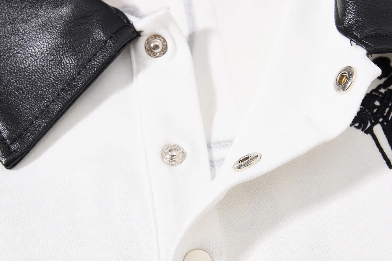 "FER" Embroidered Streetwear Polo