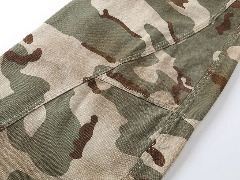"CHAMALEON" Camo Wide Leg Jeans