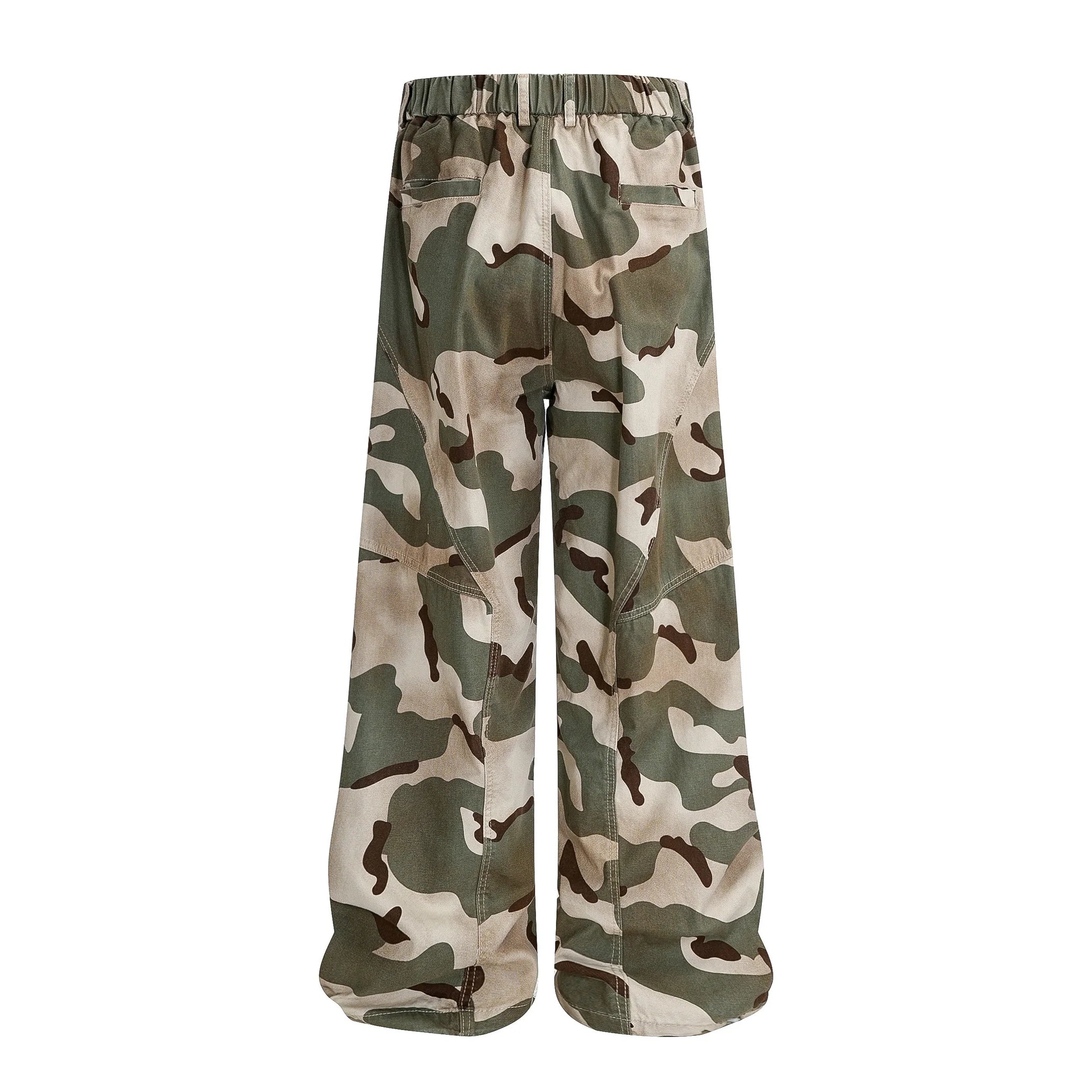 "CHAMALEON" Camo Wide Leg Jeans