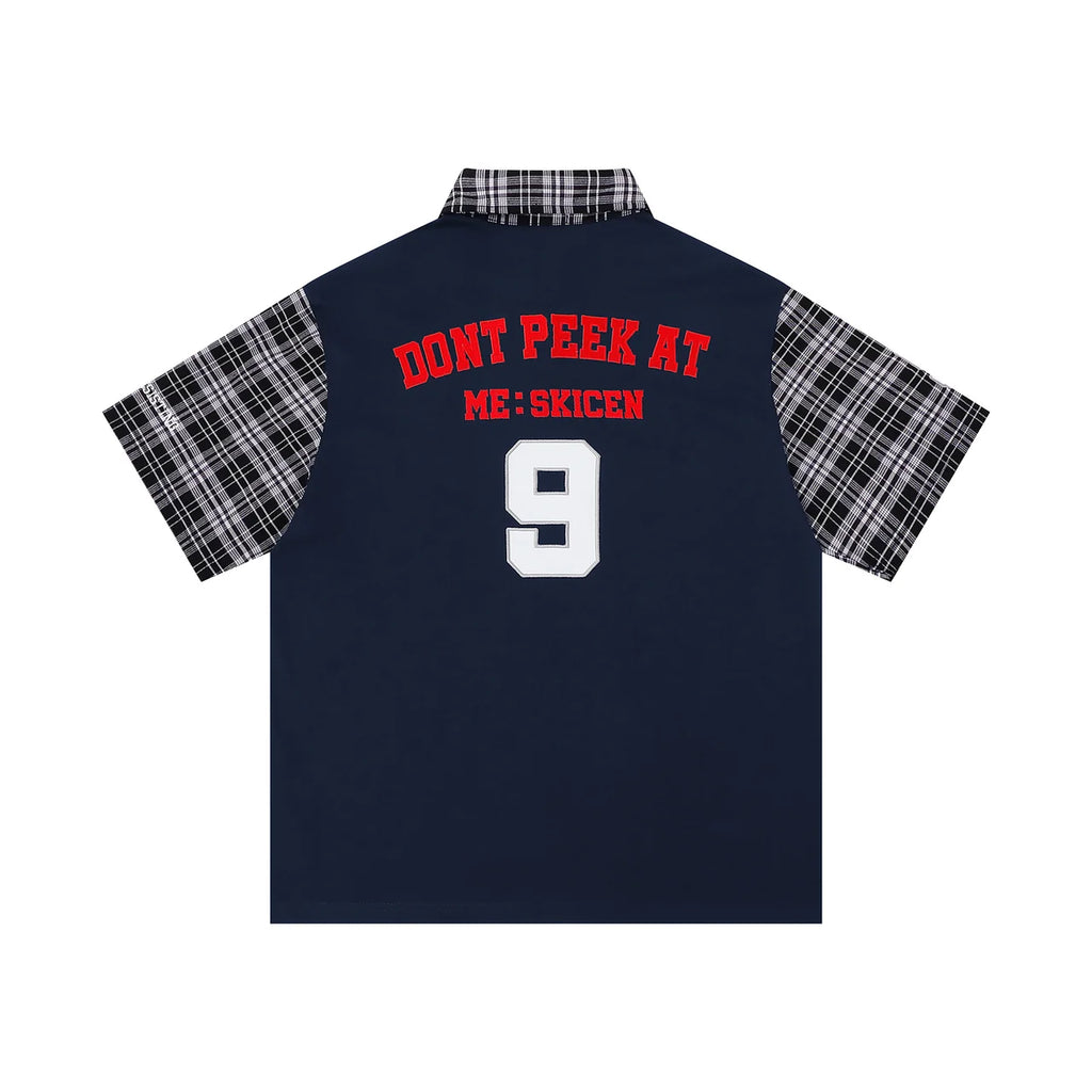 "XX" Plaid Sleeve Polo Shirt
