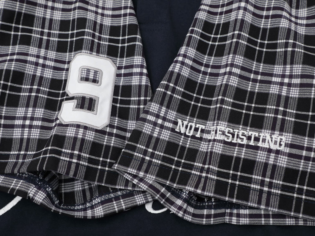 "XX" Plaid Sleeve Polo Shirt